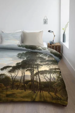 Discount Ambiante Katoensatijnen Dekbedovertrek Lits-Jumeaux Nature (240X220 Cm)