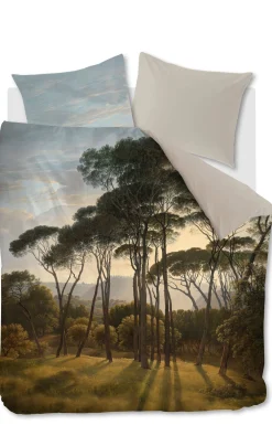Discount Ambiante Katoensatijnen Dekbedovertrek Lits-Jumeaux Nature (240X220 Cm)