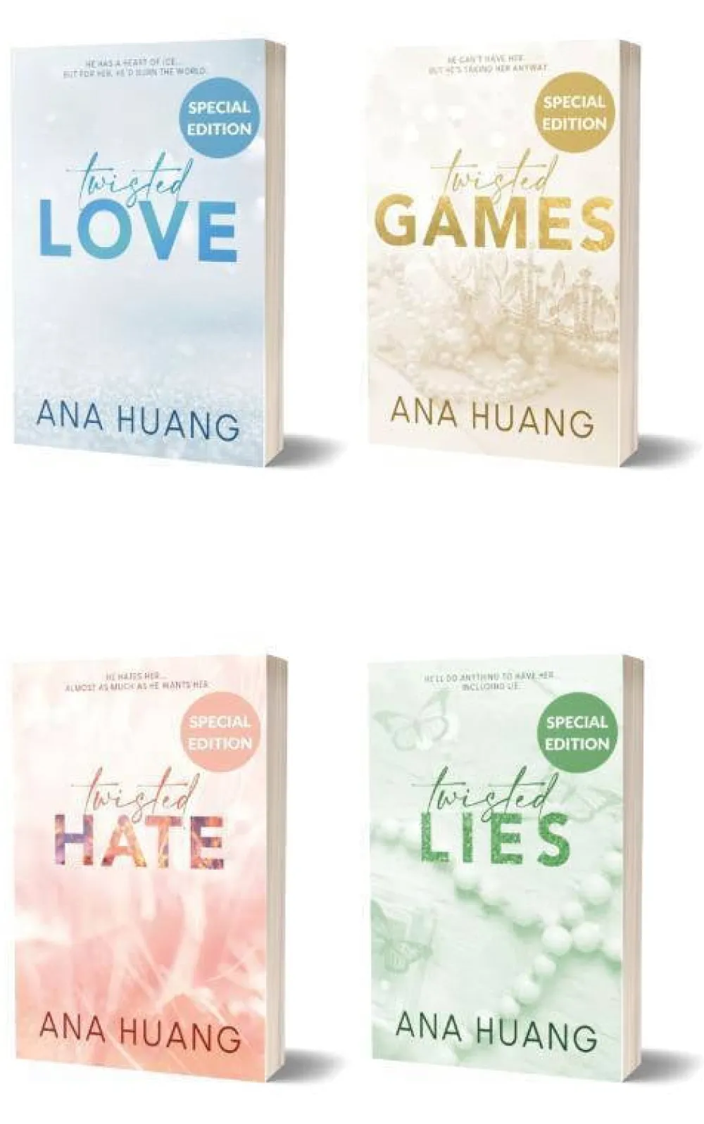 Ana Huang Twisted Love Games Hate Lies Set|wehkamp New