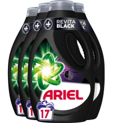 Outlet Ariel Vloeibaar Wasmiddel + Revitablack - Voor De Zwarte Was - 4 X 17 Wasbeurten - 68 Wasbeurten
