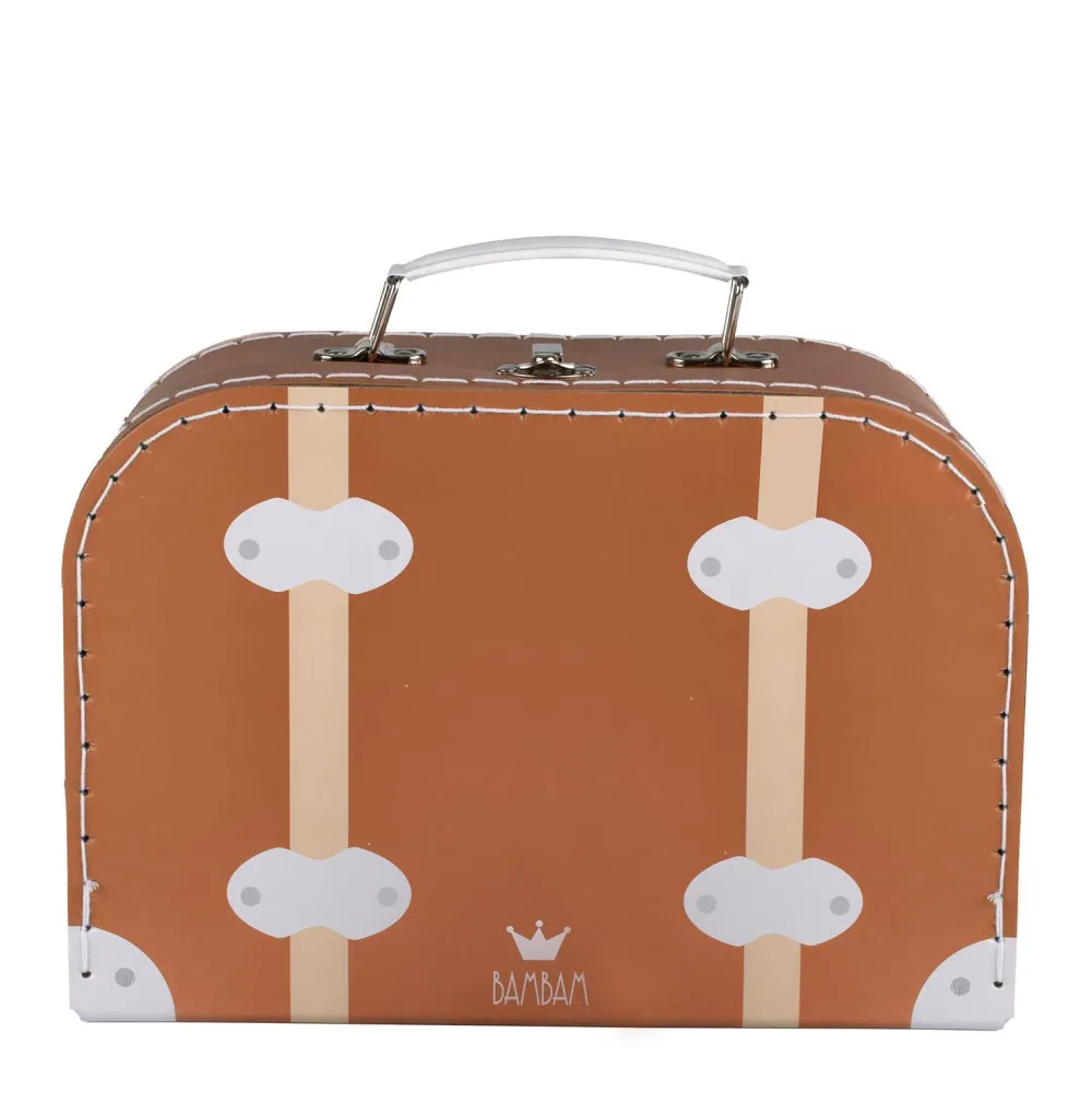 Travel Suitcase Vintage Brown Large|BamBam Clearance