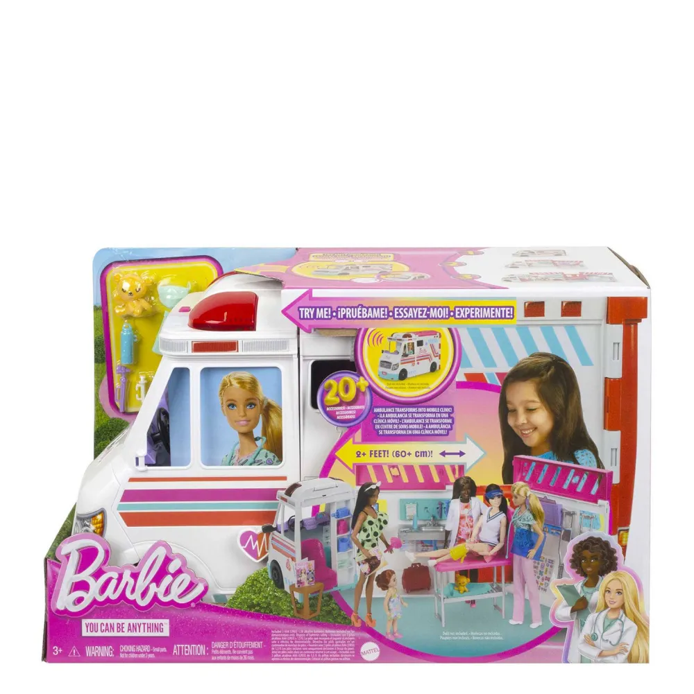 2-In-1 Speelset Ambulance En Kliniek|Barbie Store