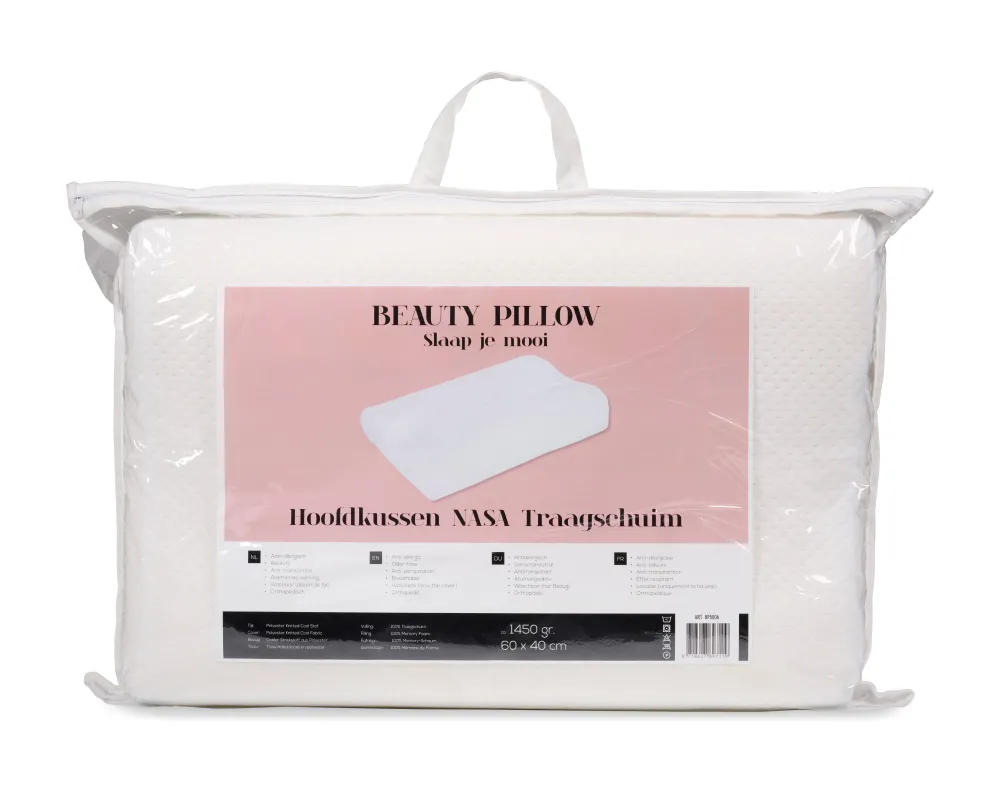 Hot Beauty Pillow Traagschuim Hoofdkussen Nasa Traagschuim - 60X40 (60X40 Cm)