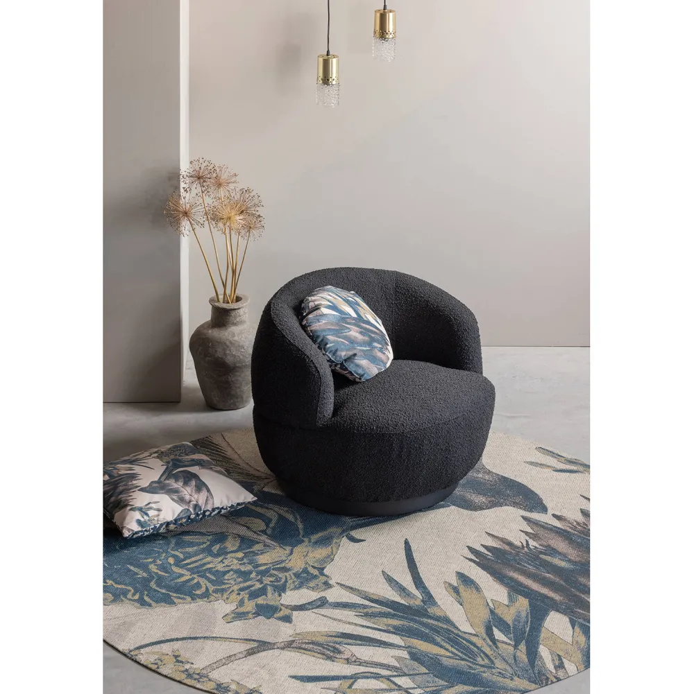 Fashion BePureHome Draaifauteuil Woolly