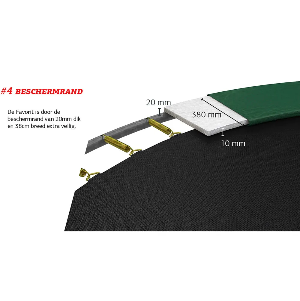 Ultim Favorit Inground Trampoline 280X190 Cm|BERG Cheap