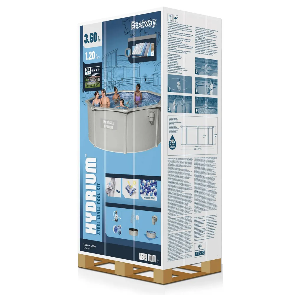 Zwembad Hydrium Set Inclusief Zandfilter (O360 Cm)|Bestway Shop