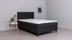 Clearance Beter Bed Complete Boxspring Box Owen Vlak Met Gestoffeerd Matras (140X200 Cm)