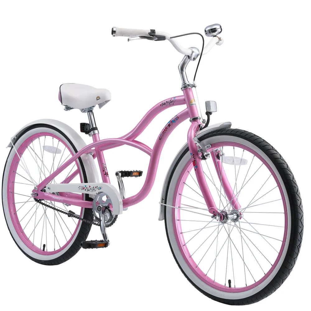 Classic Kinderfiets 24 Inch Roze|BikeStar Hot