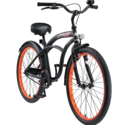 Cruiser Kinderfiets 24 Inch Zwart|BikeStar Discount