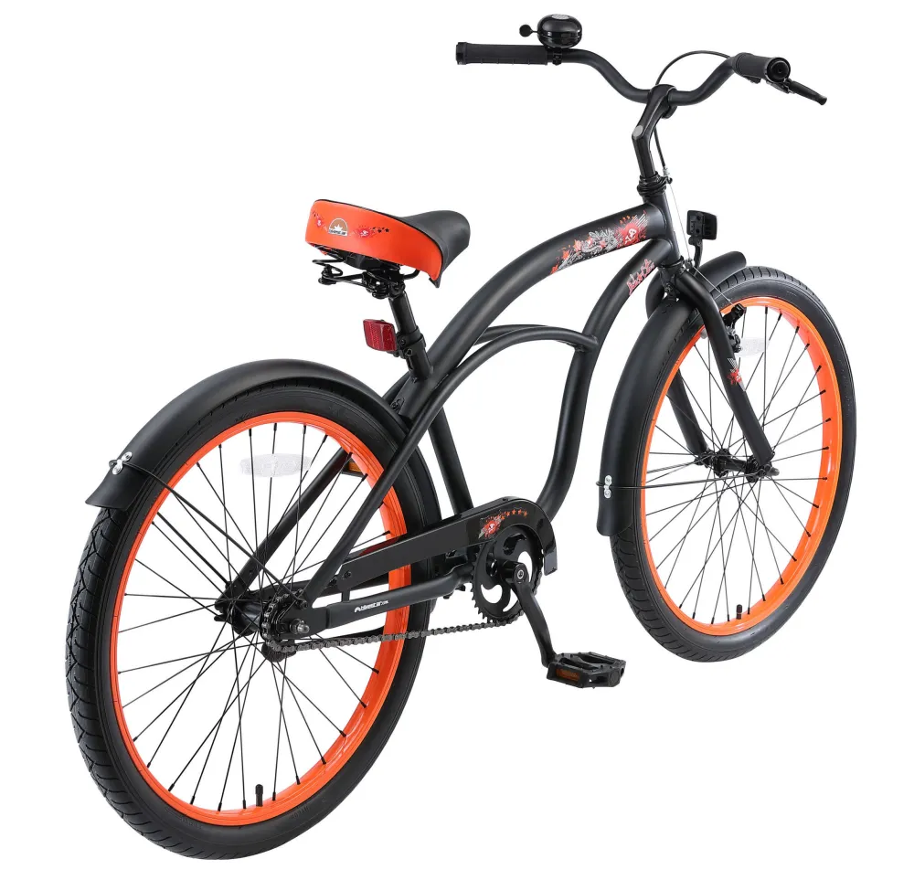 Cruiser Kinderfiets 24 Inch Zwart|BikeStar Discount