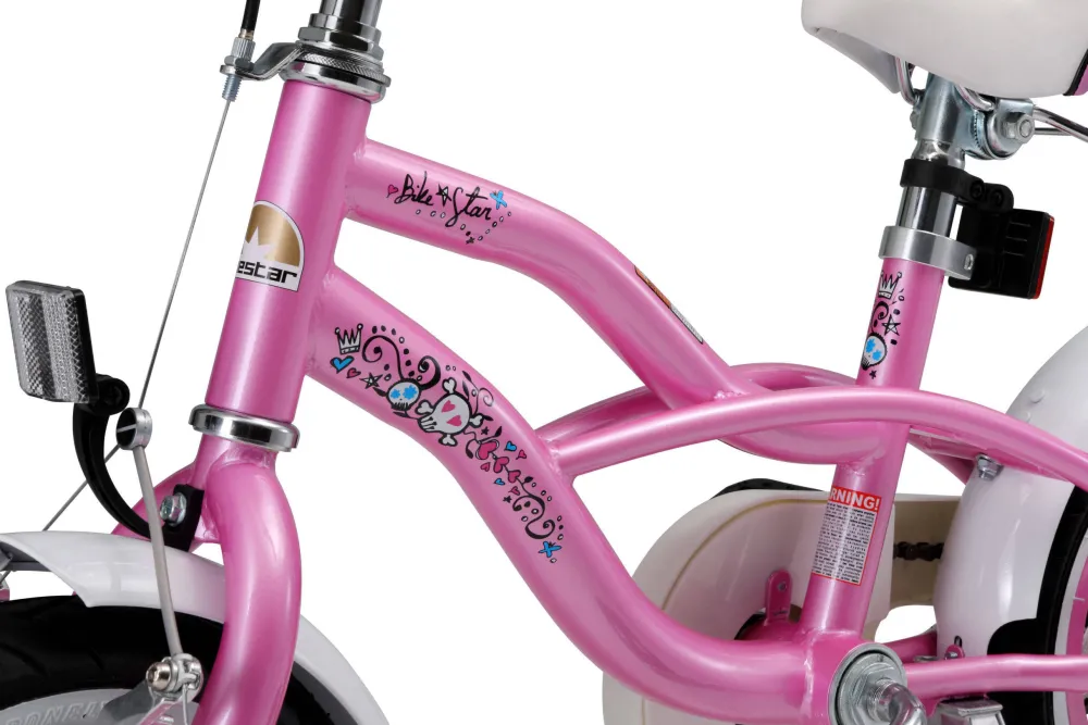 Cruiser Kinderfiets 12 Inch Roze|BikeStar Online