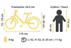 Mountainbike Alu Kinderfiets 16 Inch Zwart /Groen|BikeStar Store