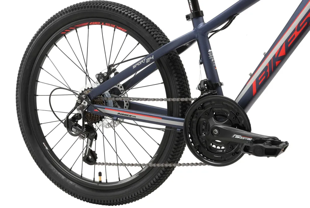 Mtb Sport Kinderfiets 24 Inch Blauw|BikeStar Clearance