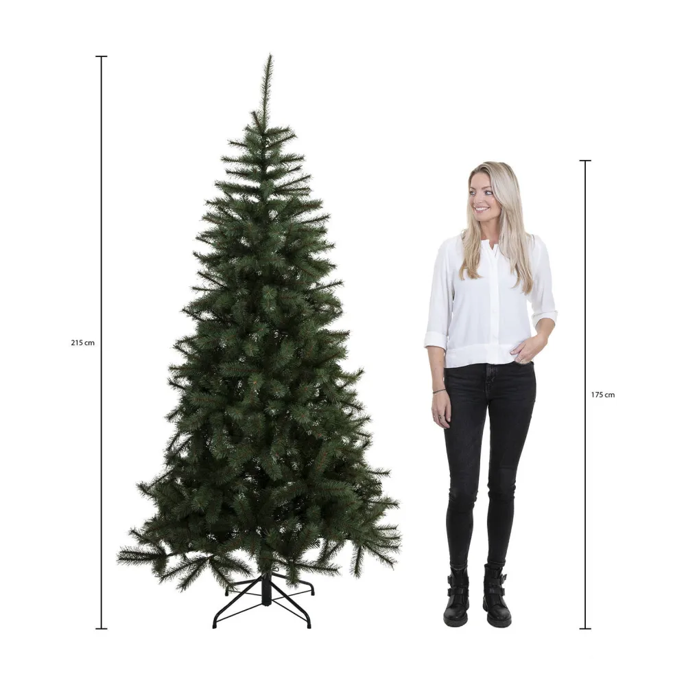Store Black Box Trees Verlichte Kerstboom Brampton (H215Xo142 Cm)