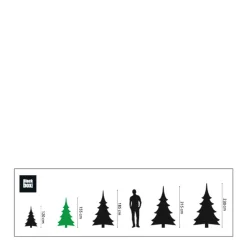 Best Black Box Trees Verlichte Kerstboom Millington (H155 X O86 Cm)