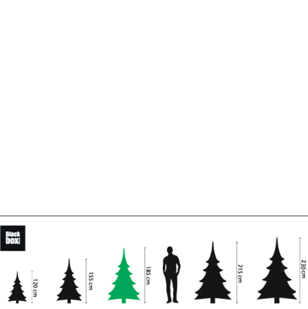 Online Black Box Trees Verlichte Kerstboom Frasier (H185 X O124 Cm)
