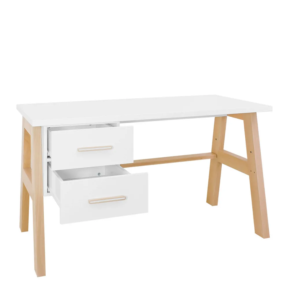 Online Bopita Bureau Lisa Wit/Naturel
