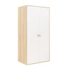 Fashion Bopita 2-Deurskast Lucas Wit/Naturel