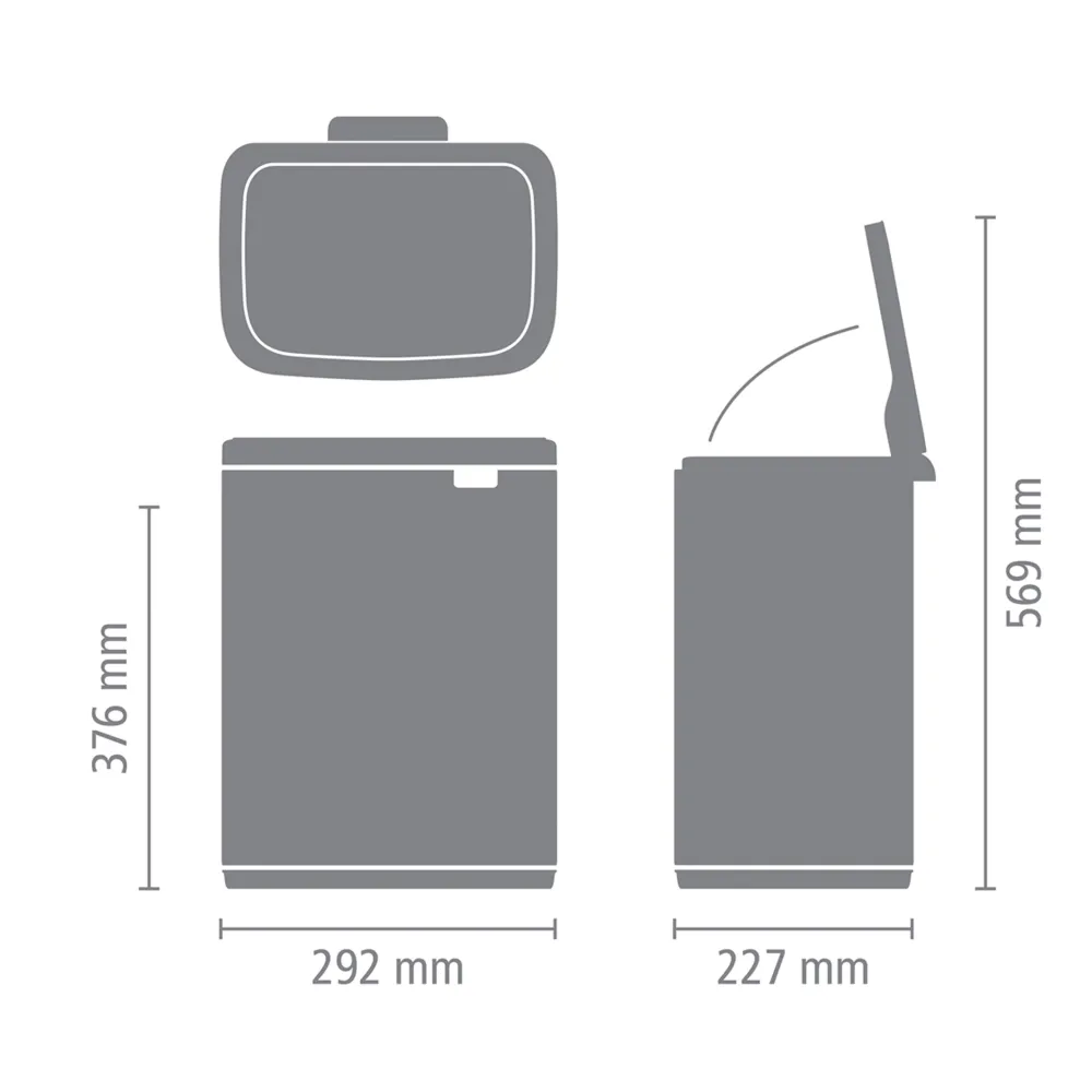 Shop Brabantia Bo Afvalemmer (12L)