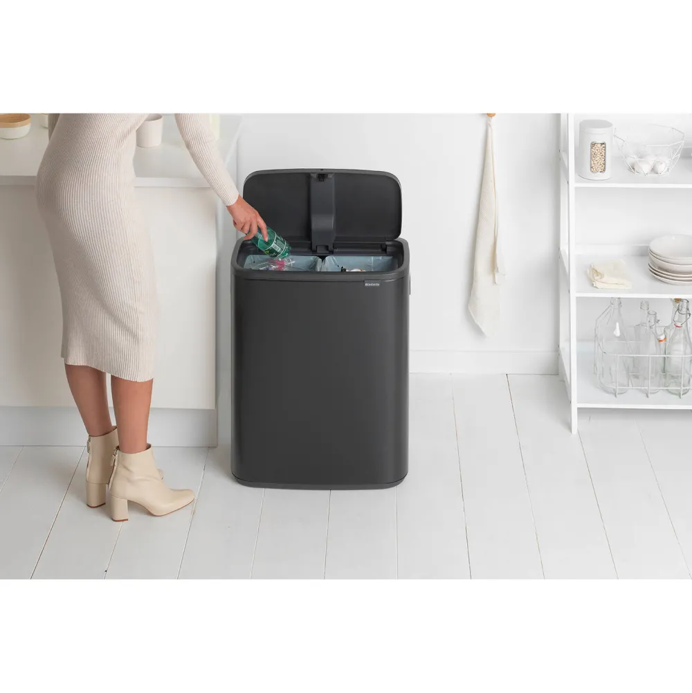Sale Brabantia Bo Touch Bin Prullenbak (2X30L) (Afvalscheiding)