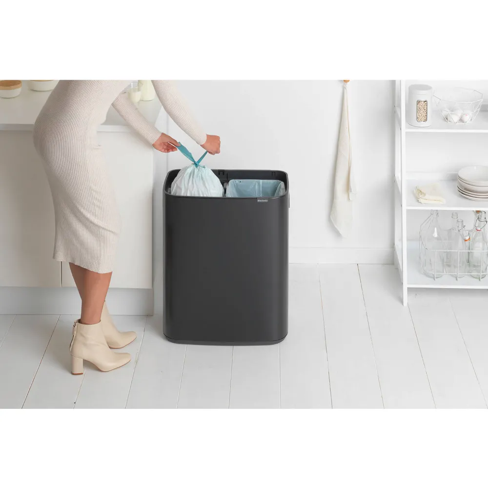 Sale Brabantia Bo Touch Bin Prullenbak (2X30L) (Afvalscheiding)