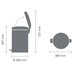 Cheap Brabantia Newicon Newicon Pedaalemmer (20L)