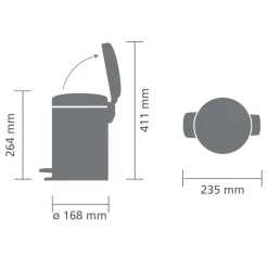 Fashion Brabantia Newicon Pedaalemmer (3L)