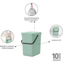 Cheap Brabantia Sort & Go Prullenbak (25L)