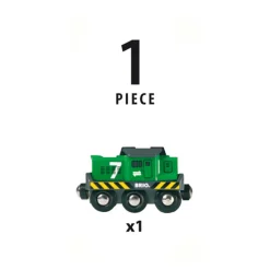 Houten Locomotief Voor Goederentrein Op Batterijen - 33214|Brio Online