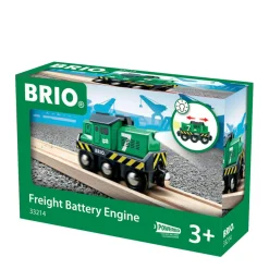 Houten Locomotief Voor Goederentrein Op Batterijen - 33214|Brio Online