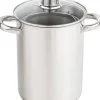 Sale CasaLupo Aspergepan Met Glazen Deksel - Rvs - O 16 Cm / 4.0 Liter