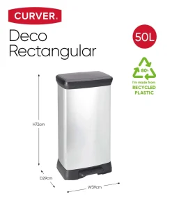 Online Curver Decobin 50 Liter Afvalbak Decobin (50 L)