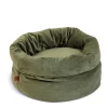 Discount Designed by Lotte Fluco Kattenmand - Fluweel - Groen - 45X45X35 Cm