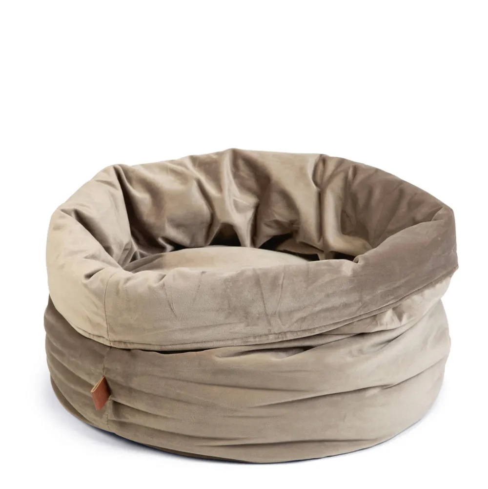 Sale Designed by Lotte Fluco Kattenmand - Fluweel - Grijs - 45X45X35 Cm