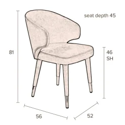 Cheap Dutchbone Eetkamerstoel Lunar