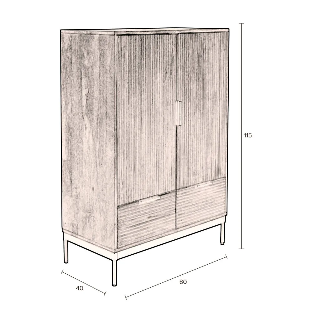 Store Dutchbone Wandkast Saroo
