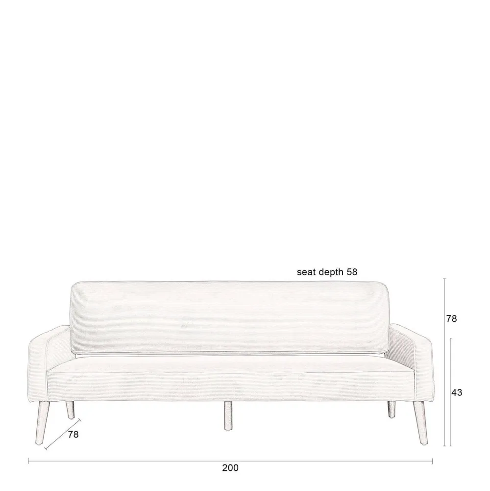Best Sale Dutchbone 3-Zitsbank Preston