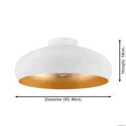 Store EGLO Plafondlamp Mogano