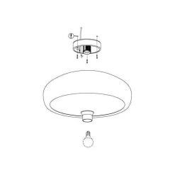 Hot EGLO Plafondlamp Mogano
