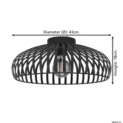 Clearance EGLO Plafondlamp Mogano 3