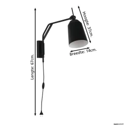 Store EGLO Wandlamp Loreto (O14 Cm)
