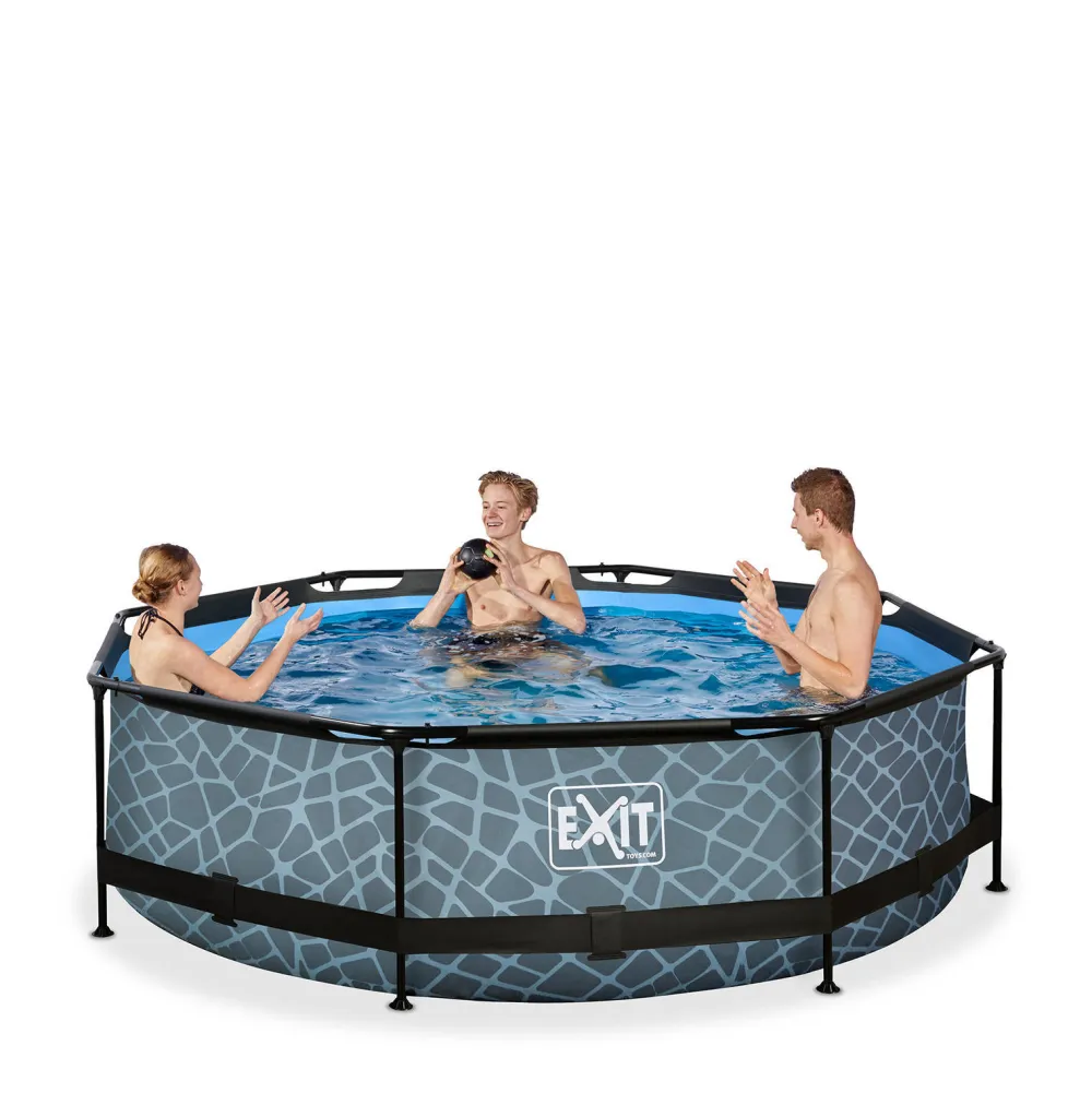 Frame Pool O300X76Cm (12V Cartridge Filter) – Grijs|EXIT Shop