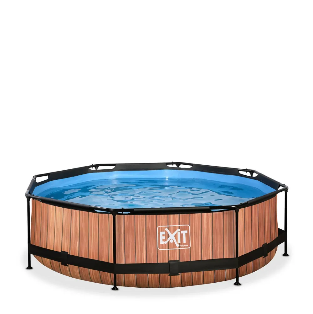 Frame Pool O300X76Cm (12V Cartridge Filter) – Houtbruin|EXIT Cheap