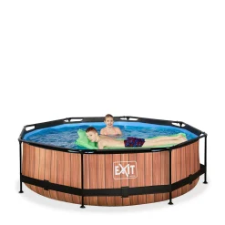 Frame Pool O300X76Cm (12V Cartridge Filter) – Houtbruin|EXIT Cheap