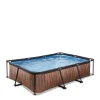 Frame Pool 300X200X65Cm (12V Cartridge Filter) - Houtbruin|EXIT Flash Sale