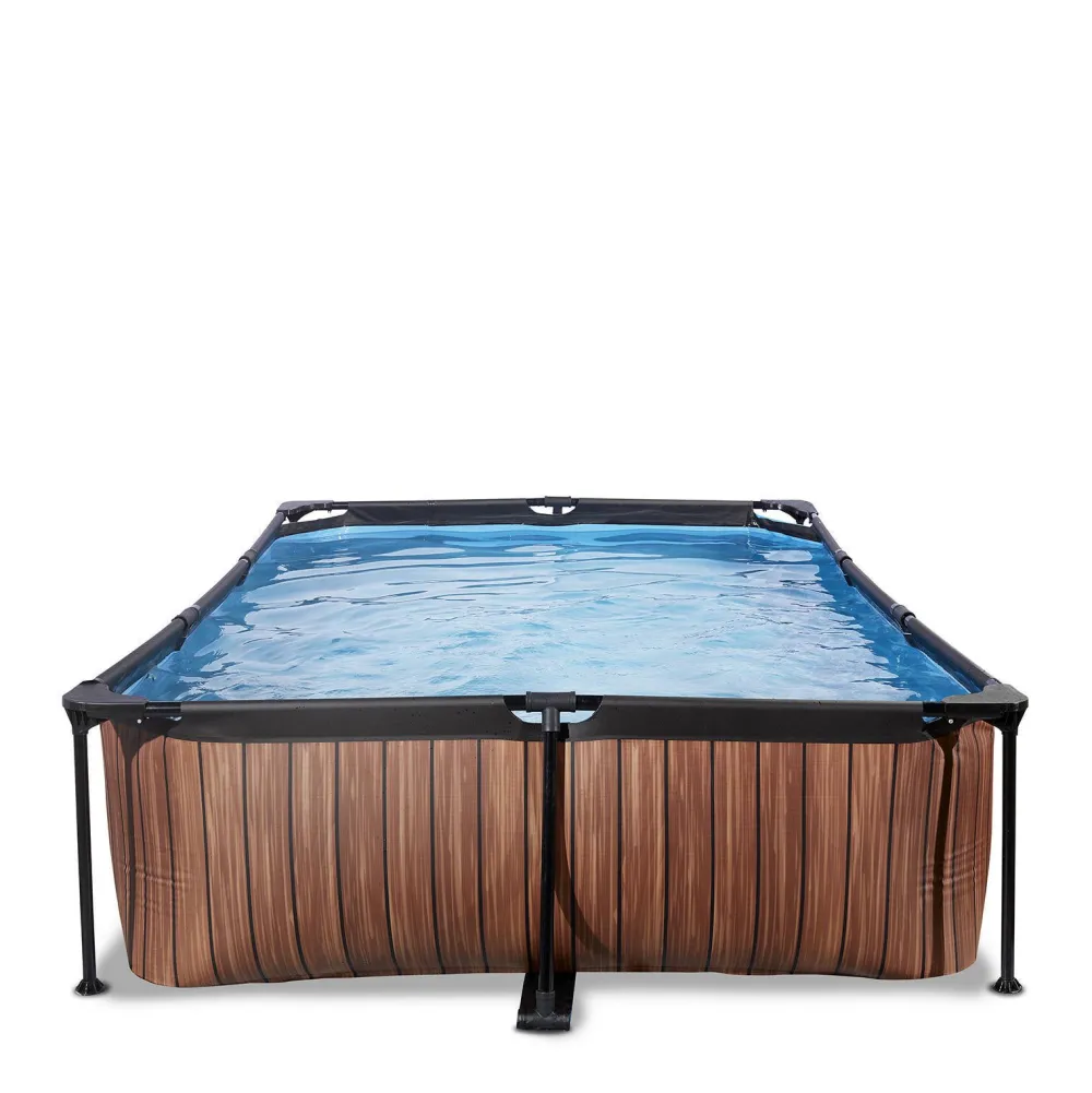 Frame Pool 300X200X65Cm (12V Cartridge Filter) - Houtbruin|EXIT Flash Sale