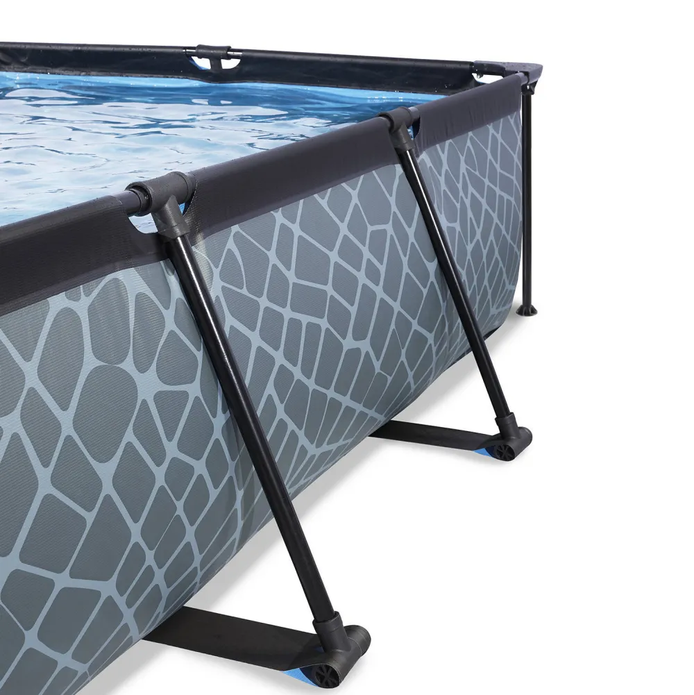 Frame Pool 220X150X60Cm (12V Cartridge Filter) - Grijs|EXIT Clearance