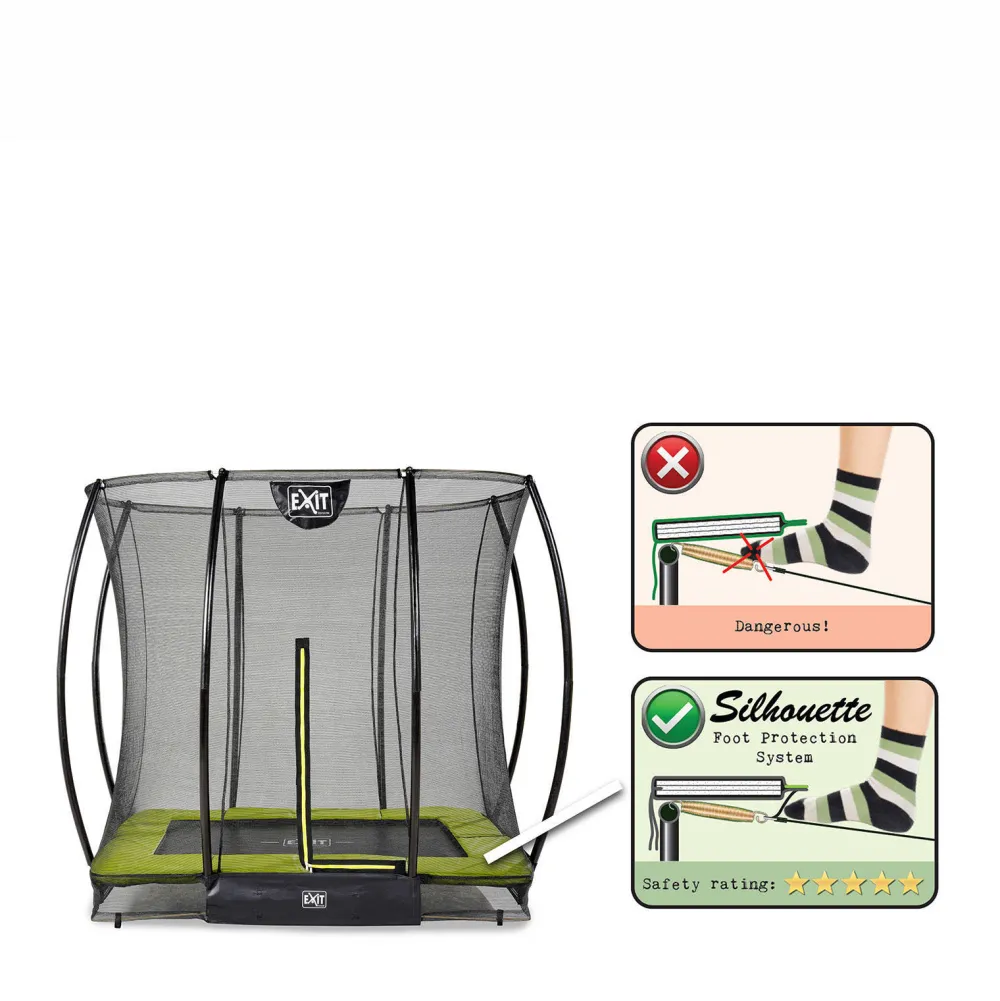 Silhouette Ground Trampoline 214X153 Cm|EXIT Online