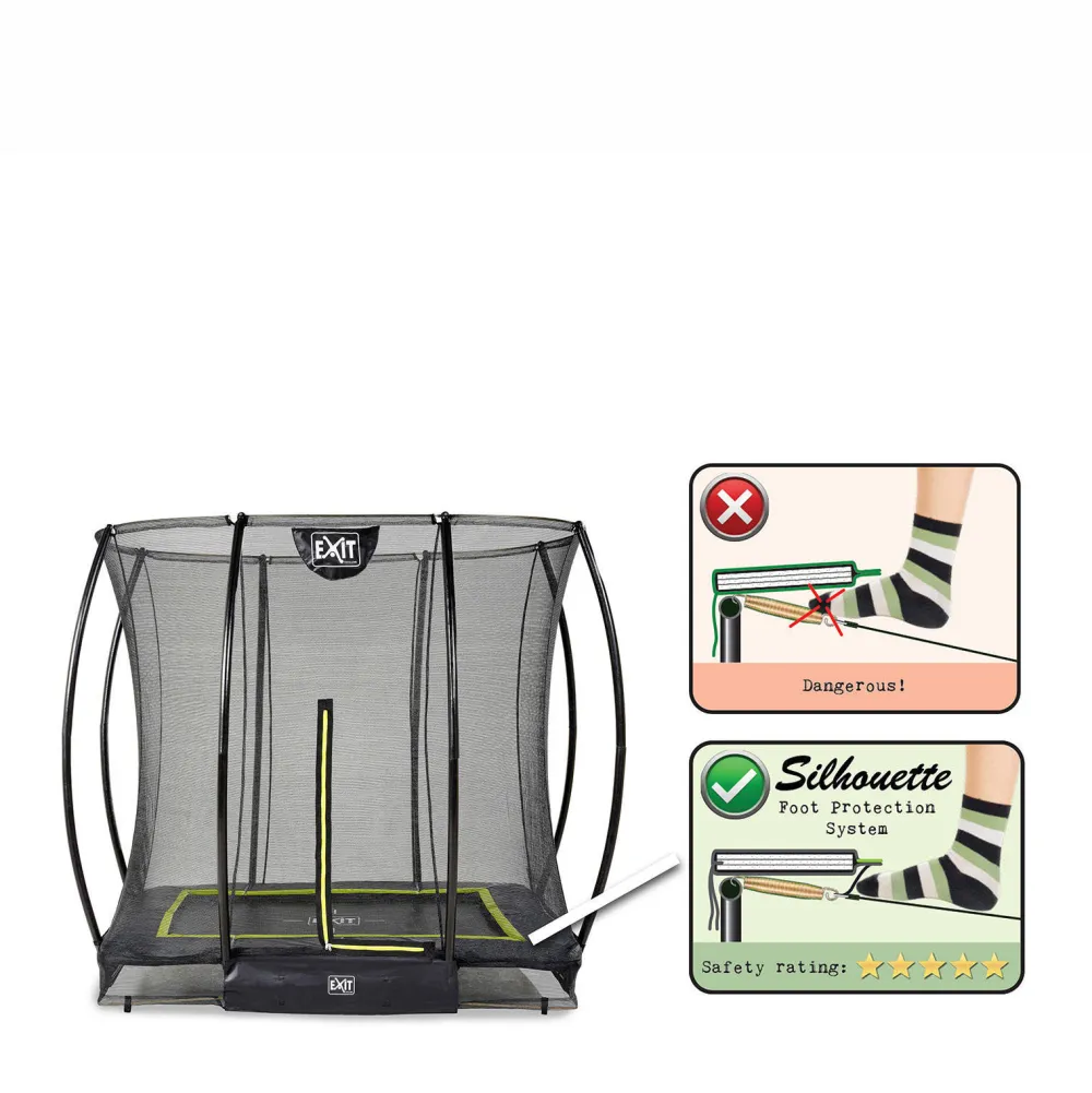 Silhouette Ground Trampoline 214X153 Cm|EXIT Cheap