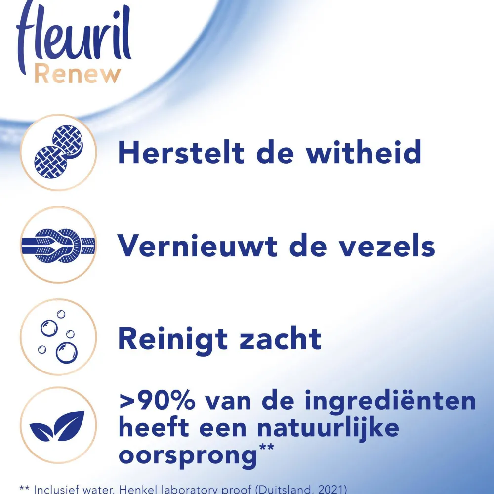 Sale Fleuril Renew Liquid White Vloeibaar Wasmiddel - 4 X 24 Wasbeurten - Voordeelverpakking - 24 Wasbeurten